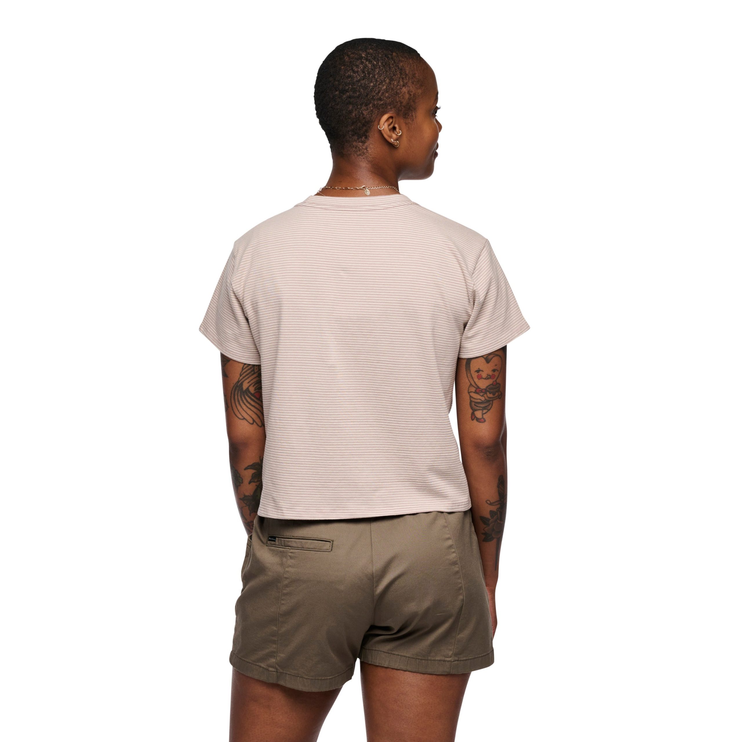 Women's BD Stripe Crop Tee - Image 9