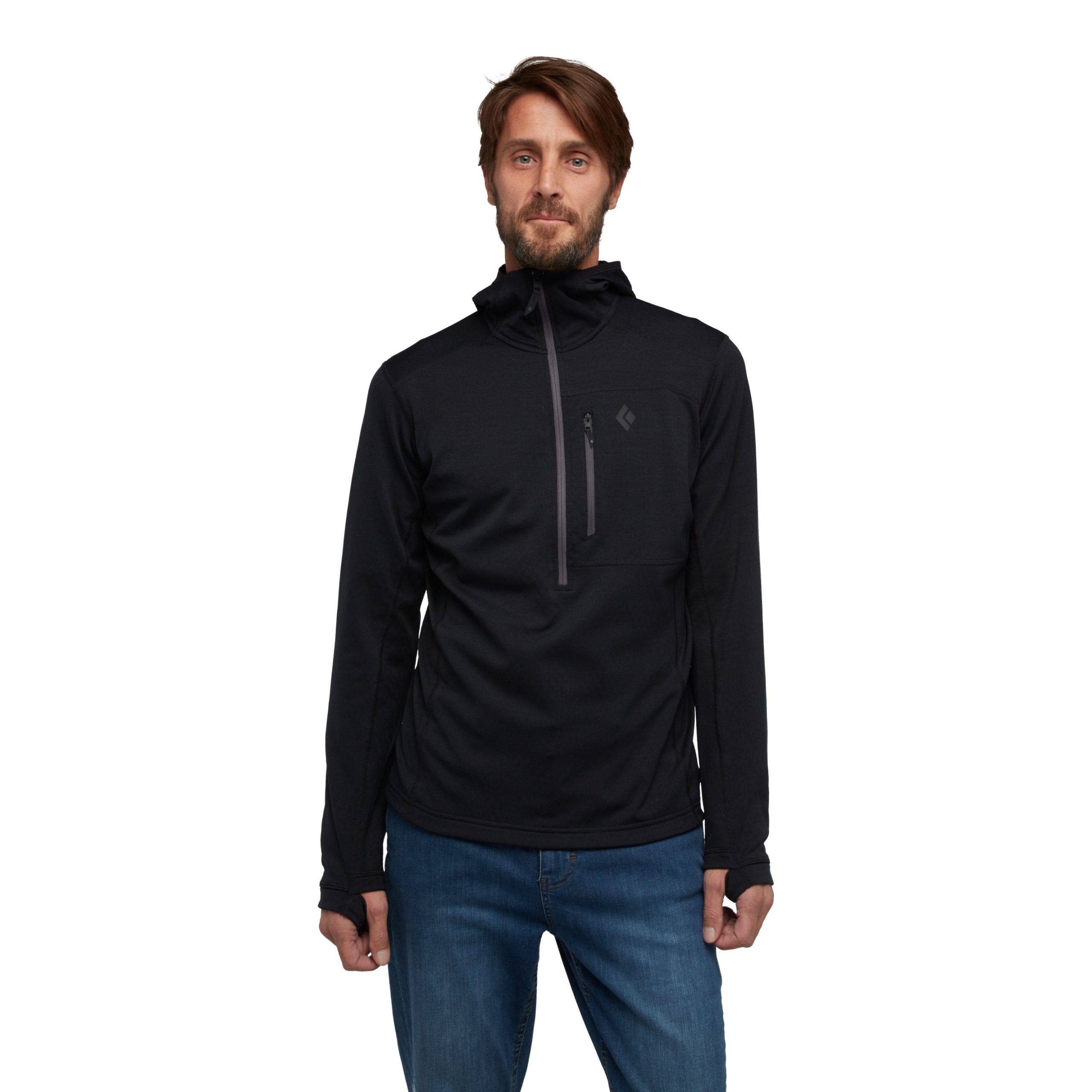 Men's Coefficient Quarter Zip Fleece Hoody - Image 2