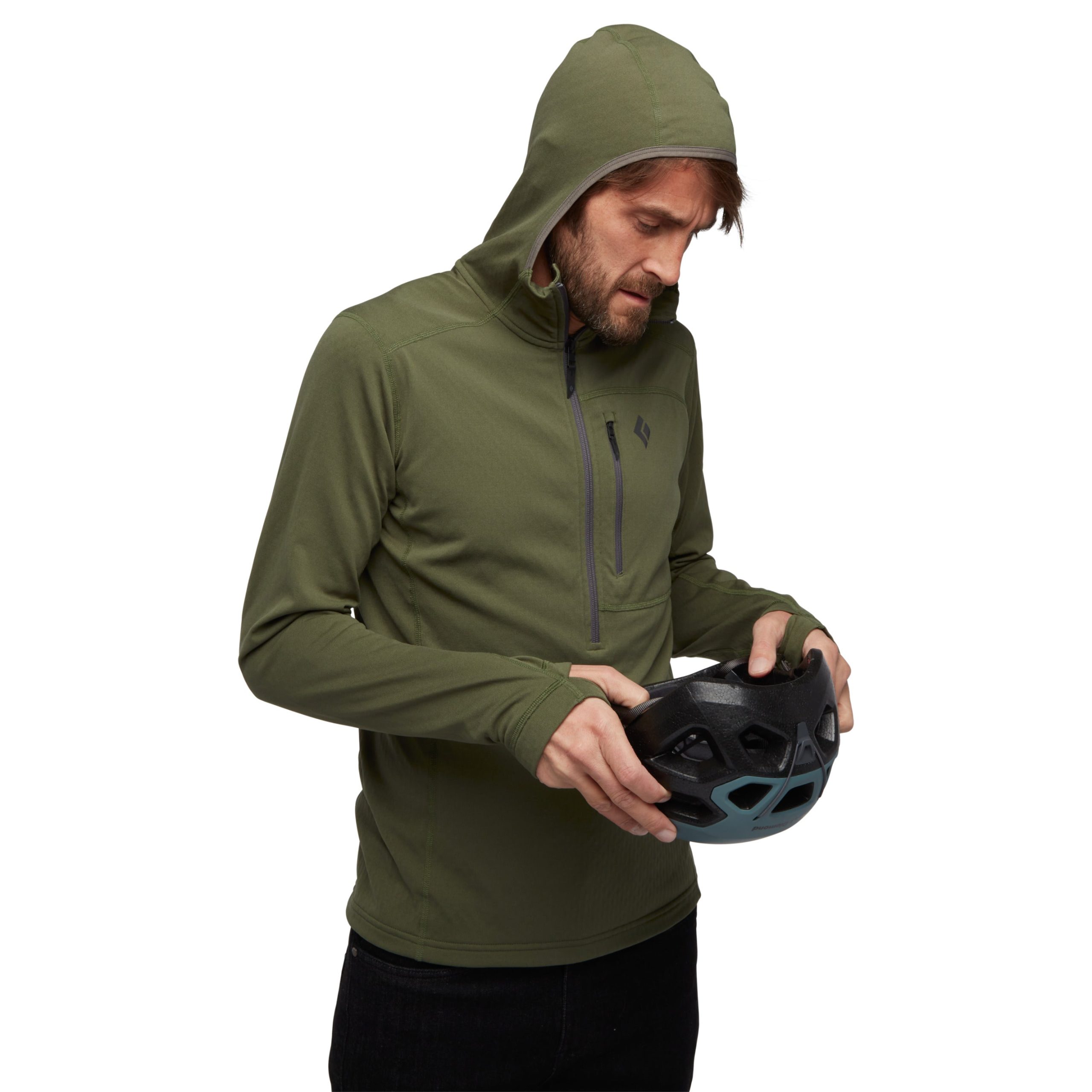 Men's Coefficient Quarter Zip Fleece Hoody - Image 11