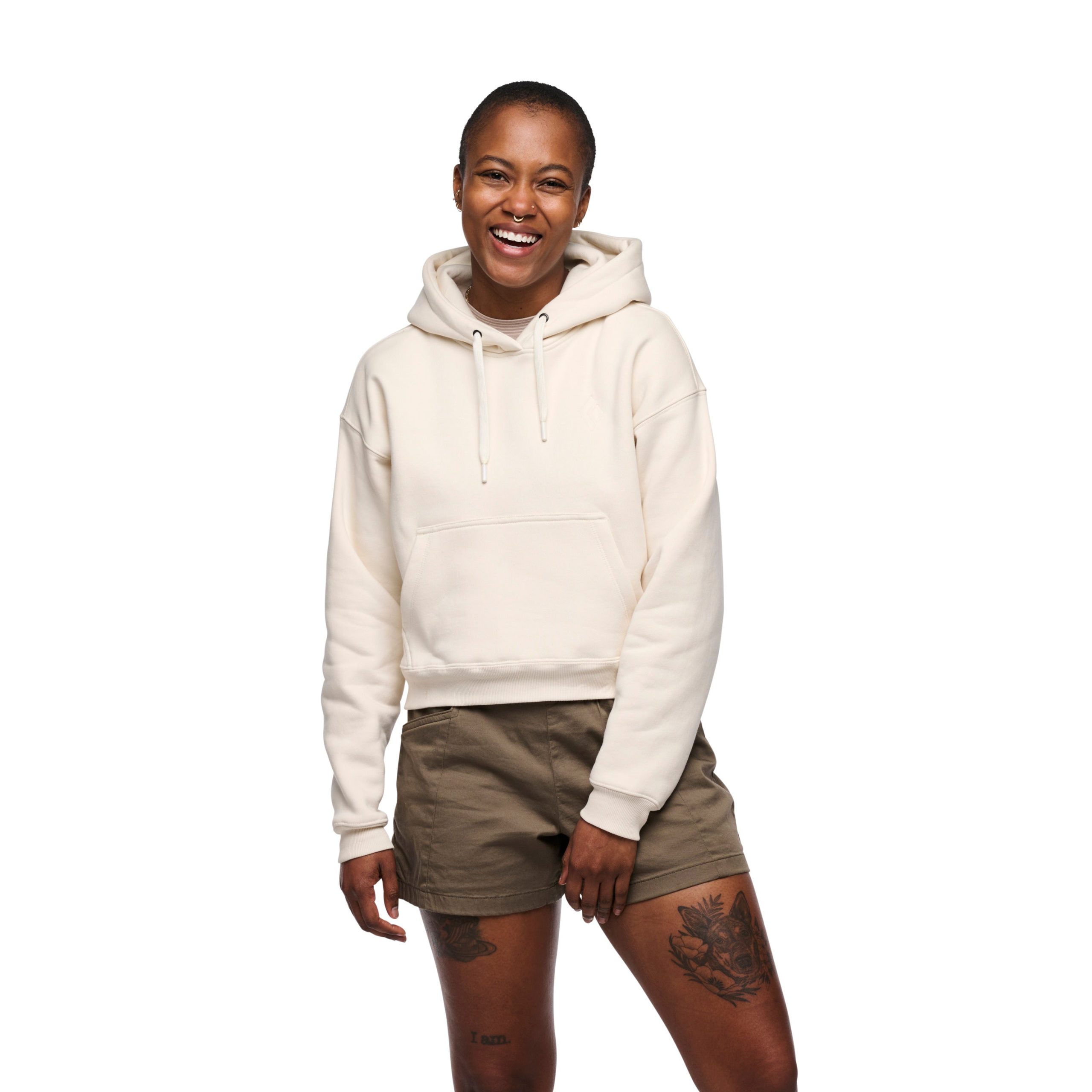 Women's Crop Pullover Hoody - Image 4
