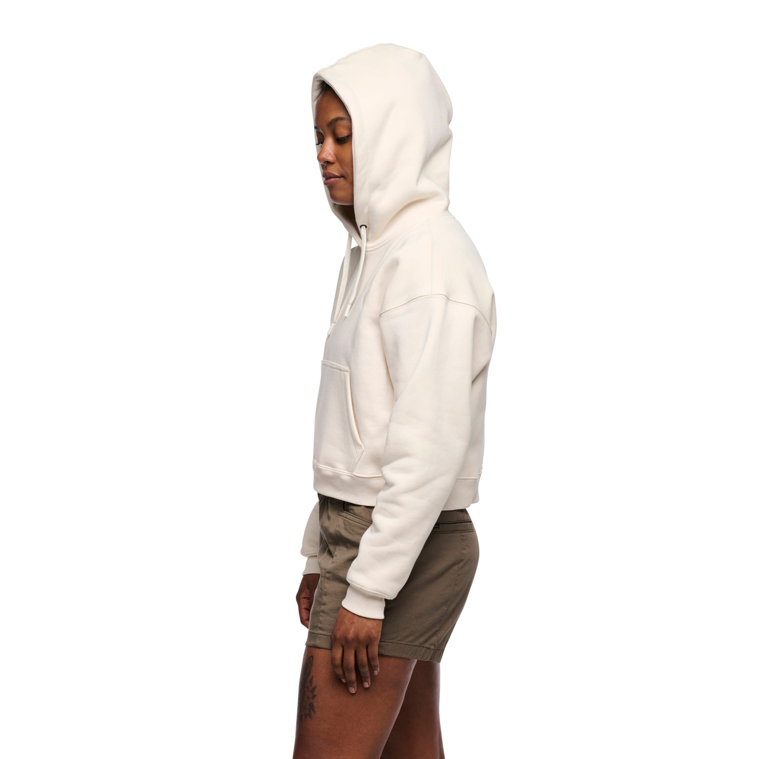 Women's Crop Pullover Hoody - Image 5