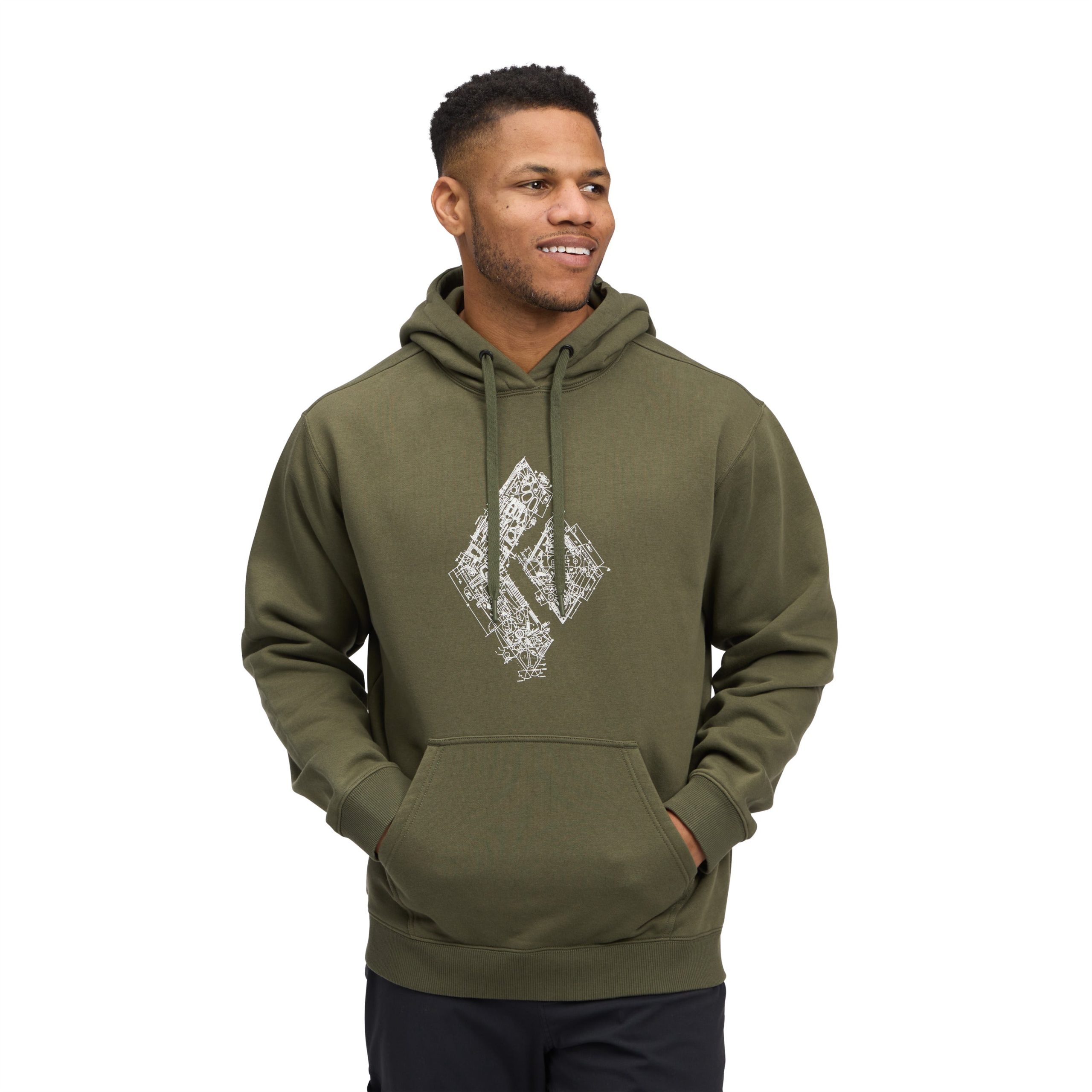 Men's Engineered Diamond Pullover Hoody - Image 6