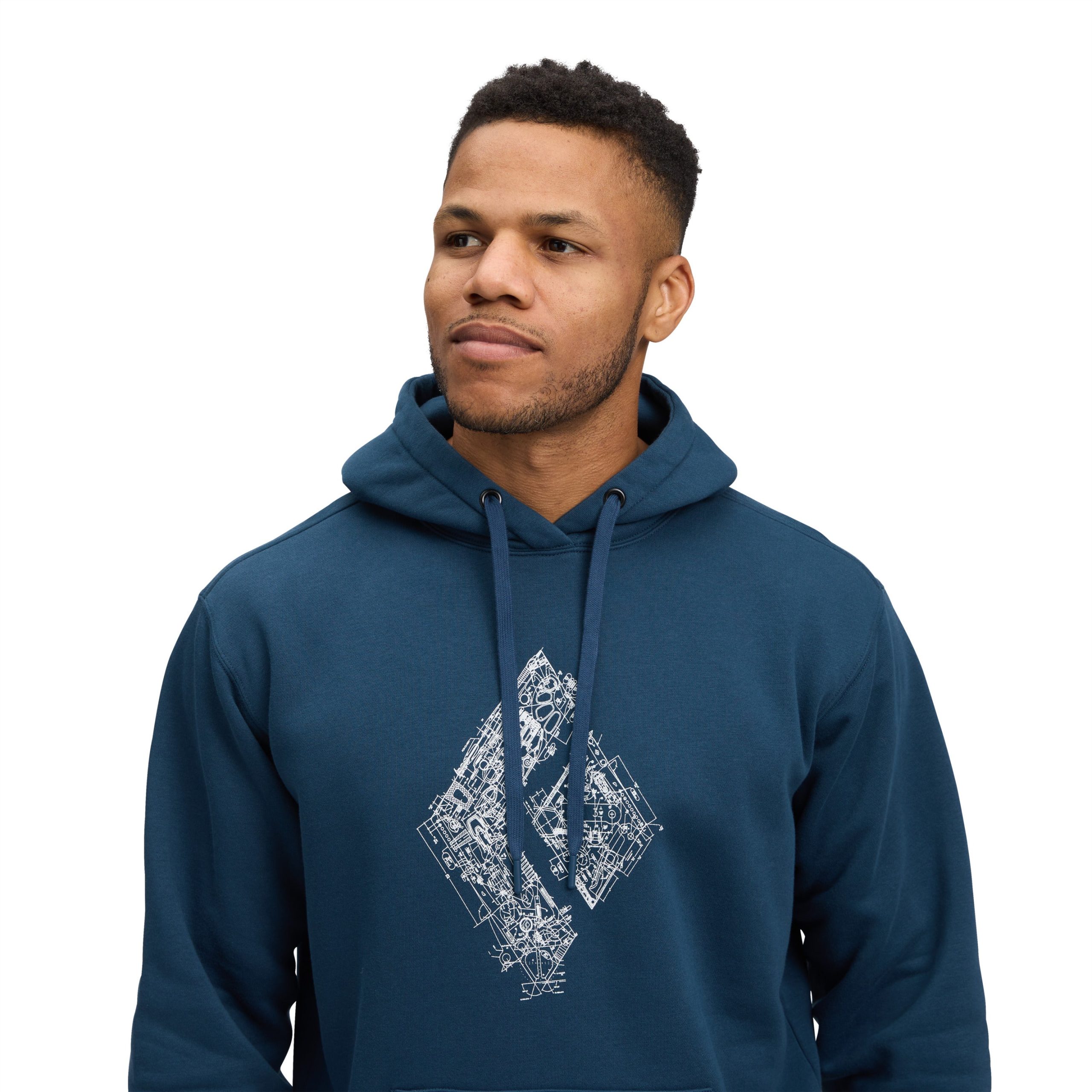 Men's Engineered Diamond Pullover Hoody - Image 14