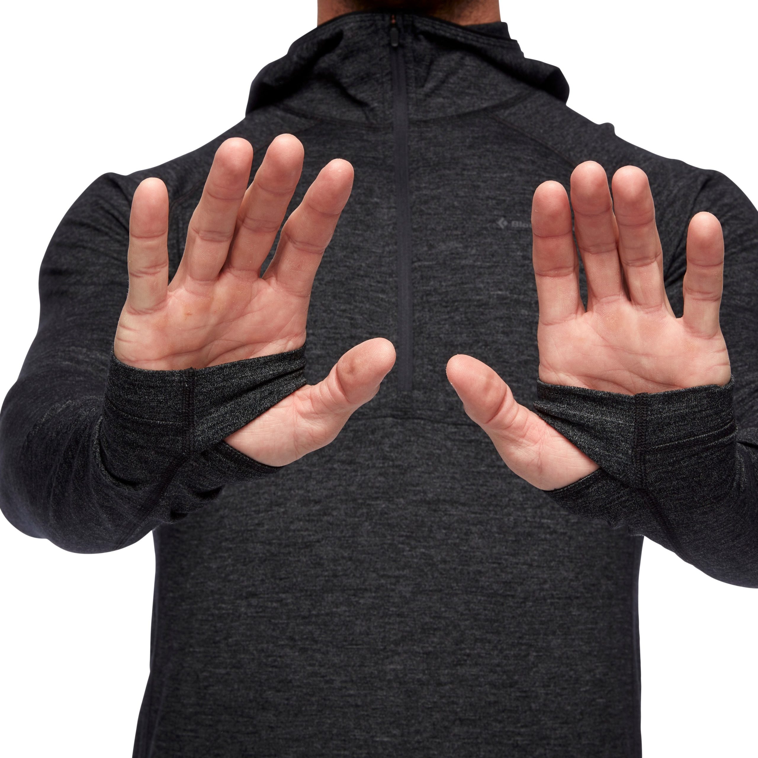 Men's Solution 150 Merino Baselayer Crew Half Zip Hoody - Image 3