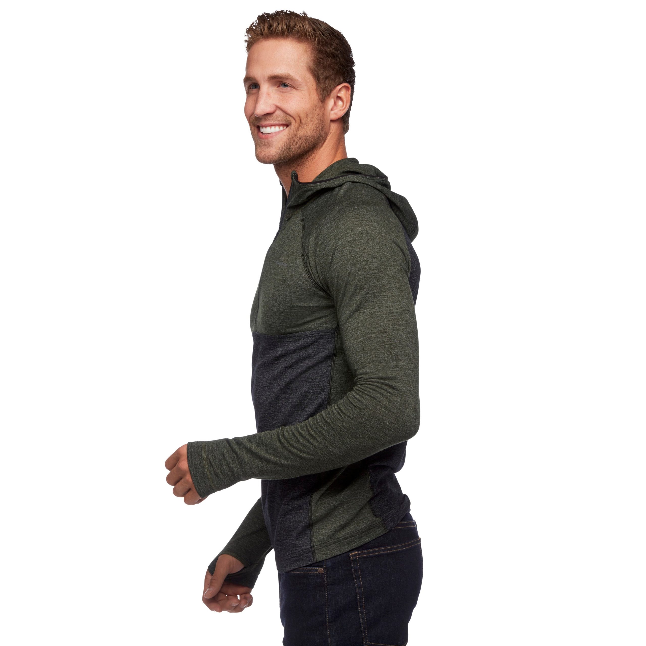 Men's Solution 150 Merino Baselayer Crew Half Zip Hoody - Image 6
